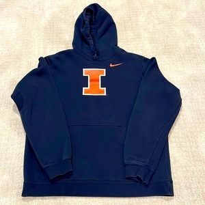 Illinois Fighting Illini Hoodie Men's Large Nike